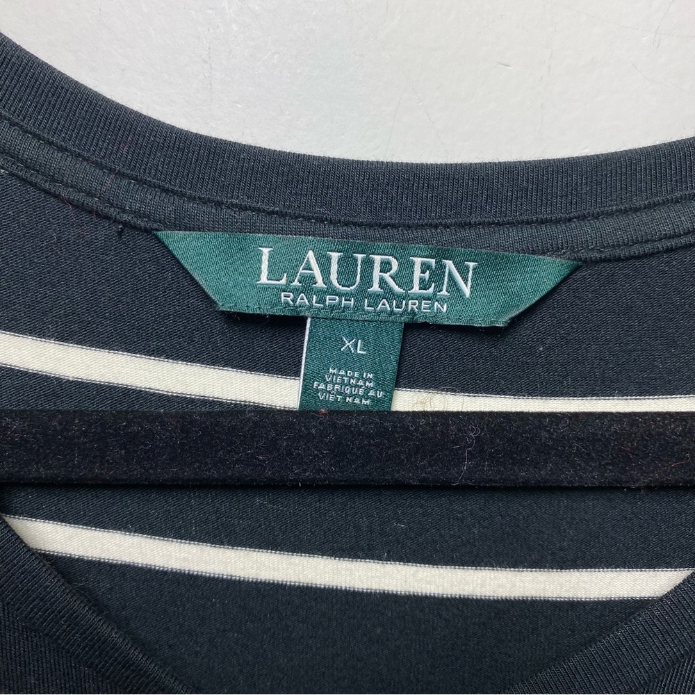 Ralph Lauren Black and White Striped Maxi Dress - Picture 4 of 9